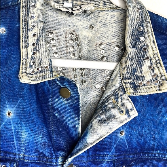 Jean Vest Atlantic City Airbrush Colorful Gambling Size XL - Picture 4 of 16